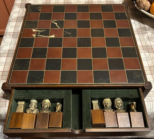 Scacchiera vintage legno - vintage, in