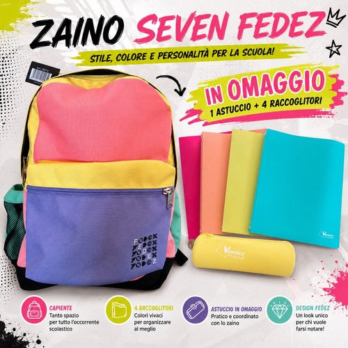 Zaino seven fedez nuovo con - zaino,