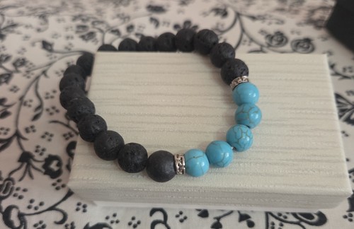 Bracciale pietra lavica e - lavica,