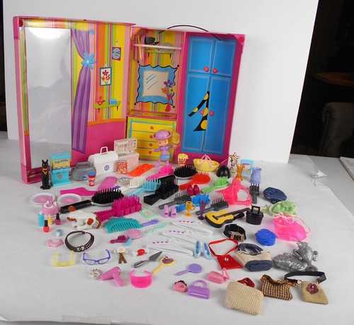 Barbie wardrobe with - wardrobe, mixed