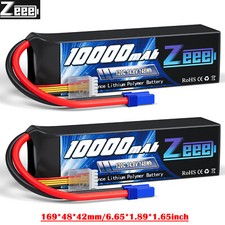 2x Zeee 14.8V 4S batteria Lipo batteria 10000mAh 120C EC5 for RC Xmaxx Evader BX Car