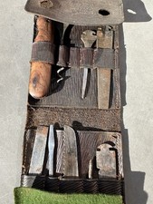 antique tool kit in  leather