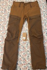 Pantalone donna Keb Fjallraven EU 44 US 34 Reg legno marrone/noce usato in ottime condizioni