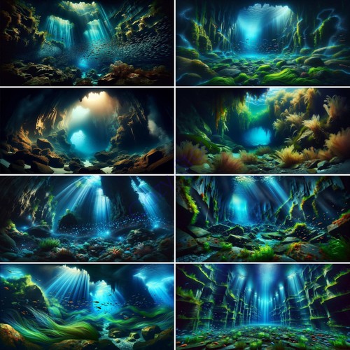 Poster parete acquario - da,