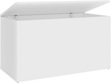 Cassapanca Bianca 84X42X46 Cm in Legno Ingegnerizzato