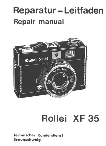 Rollei manuale riparazione - manuale,
