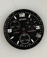 Quadrante Per Orologio Sector Expander Quarzo Chrono Swiss Nero 31 mm Ricambi