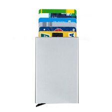 porta carte di credito id in alluminio antifurto sottile tascabile lusso unisex