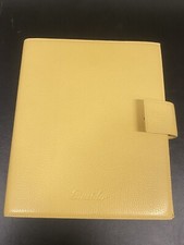 Pineider Organizer Pelle Yellow Marbella con bottone