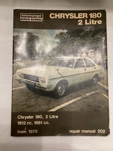 Chrysler 180 dal 1970 - 2l, 1970,