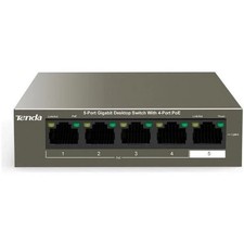 TENDA TEG1105P-4-63W Gigabit 5 Porte 10/100/1000Mbps (4 PoE) Desktop Switch