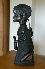 Statua africana in ebano