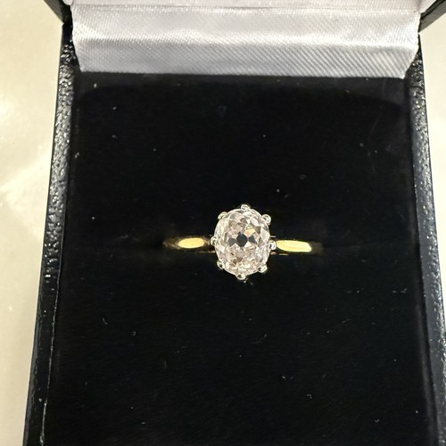 Anello antico oro - ❌, ovale