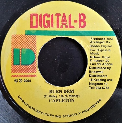 Capleton burn dem - 7",