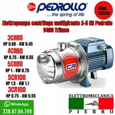 ELETTROPOMPA POMPA SILENZIOSA MULTIGIRANTE PEDROLLO 3-5CR V400 TRIFASE INOX