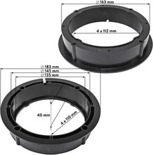 Anelli Adattatori Altoparlanti Casse Anteriori=Posteriori Volkswagen Golf IV 4