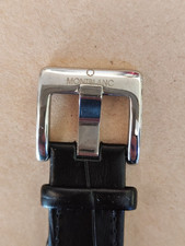 20 mm fibbia orologio cinturino Montblanc con cinturino nero