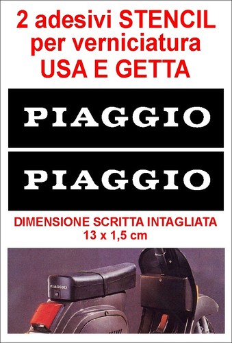 Adesivi stencil sella vespa - adesivi,
