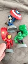 3 PERSONAGGI MARVEL HULK- CAPITAN AMERICA-IRON MAN