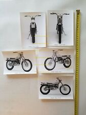 YAMAHA TY250 Trials 1973 lotto 5 foto cartella stampa originali PRESS PHOTO  
