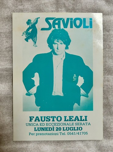 Cartolina fausto leali - fausto, savioli