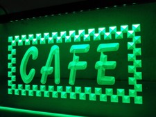 Insegna Luminosa Neon LED Cafe