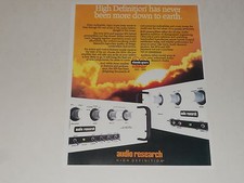Audio Research SP14 / SP9 Tube Preamp Ad 1990 Articolo, 1 pagina, pronto da inquadrare