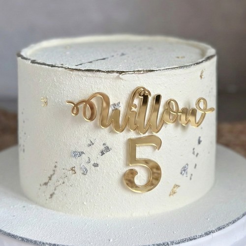 Ciondolo numero nome torta - nome,