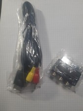 RCA Composito Audio Video Cavo AV cavo per Sony PlayStation PS2 PS3 presa scart