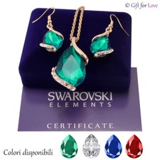 Parure donna oro Swarovski