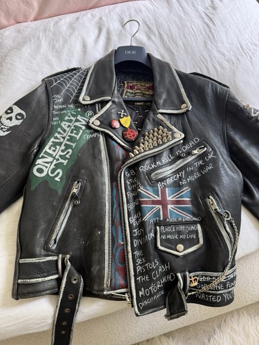 Rara giacca moto pelle - giacca,