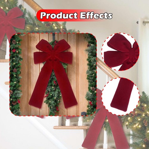 Fiocco natale rosso - rosso, per
