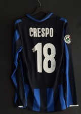 Maglia Crespo Inter indossata 2007-08 Home match worn shirt preparata tim cup