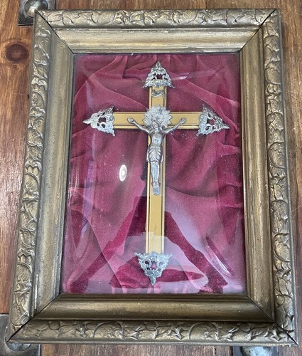 Vintage antique wood framed - wood,