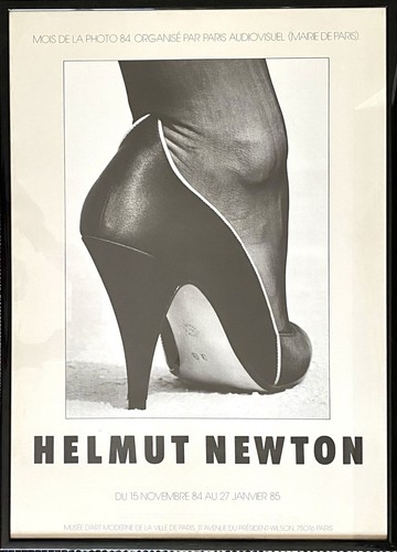Locandina mostra helmut - locandina, newton