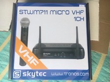 MICROFONO Skytec STWM711 WIRELESS RADIO VHF GELATO KARAOKE PIANOBAR LIVE new