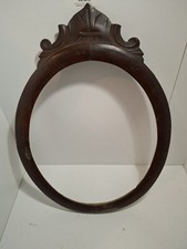 CORNICE ANTICA OVALE LEGNO