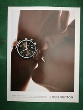 PUBBLICITA' ORIGINALE - ADVERTISING - WERBUNG OROLOGIO TAMBOUR "LOUIS VUITTON" 