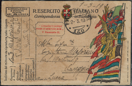 Cartolina militare italia - cartolina,