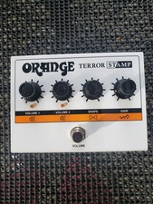 Amplificatori a pedale arancione Terror Stamp 20 watt ibrido pedale chitarra - scatola aperta