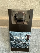 Orologio Garmin Fenix 2 - necessita di una nuova batteria - Cinturino in gomma rotto - senza cinturino HRM