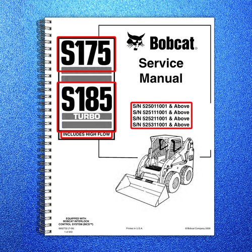 Bobcat s175 s185 - s175, service