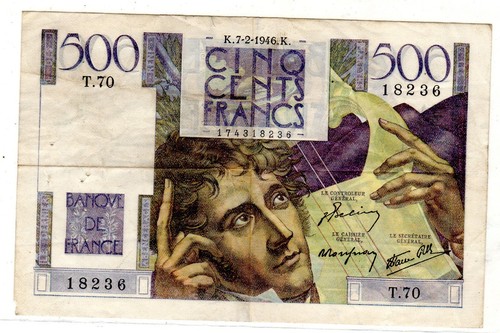 Francia biglietto 500 - 500, franchi
