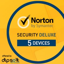 Norton Security Deluxe 2025 5 dispositivi 5 PC 1 anno Internet Security 2024