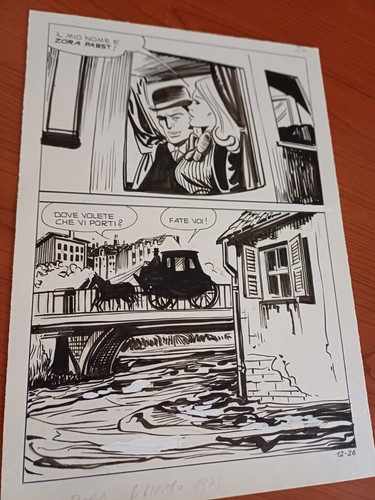 Tavola original comic art zora - comic,