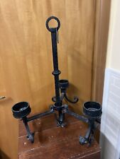 Lampadario Torciere in ferro battuto Candeliere Vintage rustico taverna pub