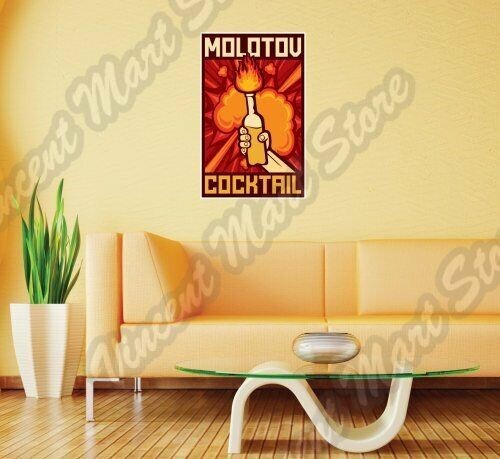 Adesivo murale molotov - adesivo,