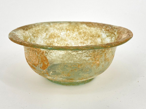 Vaso ciotola vetro romano - vaso,