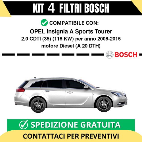 Kit bosch filtri tagliando - bosch,