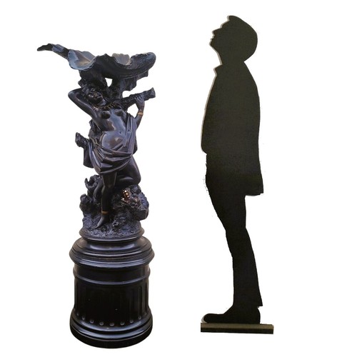 Grande scultura legno - scultura, moro